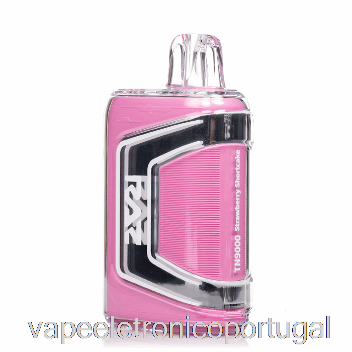 Vape Eletrônico Raz Tn9000 Bolo De Morango Descartável